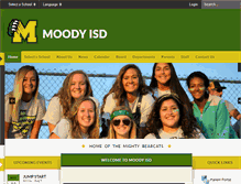 Tablet Screenshot of moodyisd.org